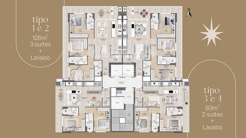 Apartamento à venda com 3 quartos, 3 suítes, 3 vagas e 126m² no Praia Brava, Itajaí (SC) — foto 24 de 24