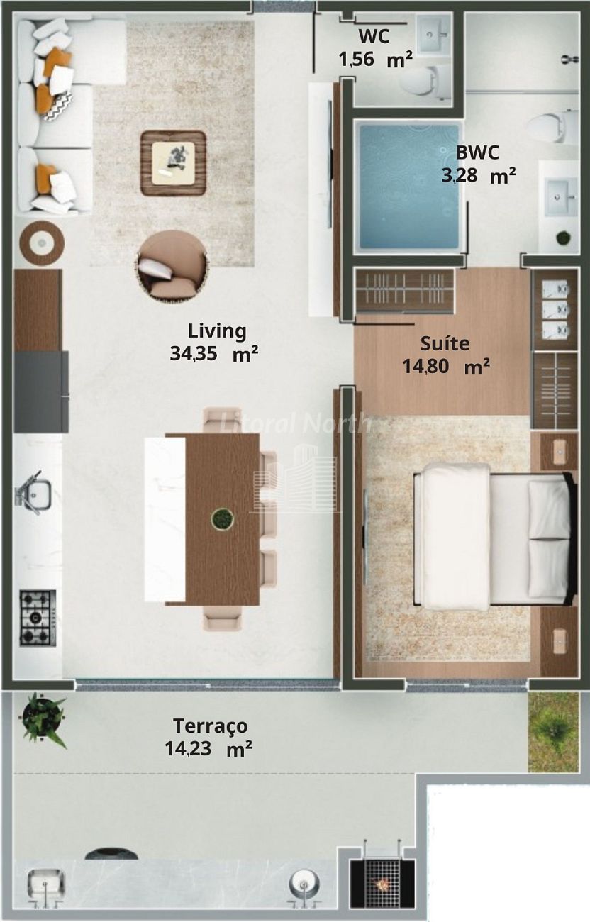 Apartamento à venda com 2 quartos, 2 suítes, 2 vagas e 120m² no Ariribá, Balneário Camboriú (SC) — foto 12 de 30