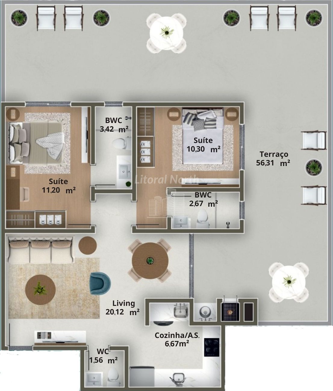 Apartamento à venda com 2 quartos, 2 suítes, 2 vagas e 120m² no Ariribá, Balneário Camboriú (SC) — foto 14 de 30