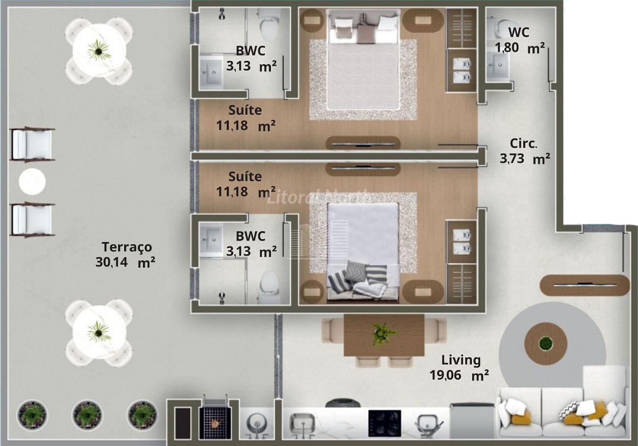 Apartamento à venda com 2 quartos, 2 suítes, 2 vagas e 120m² no Ariribá, Balneário Camboriú (SC) — foto 17 de 30