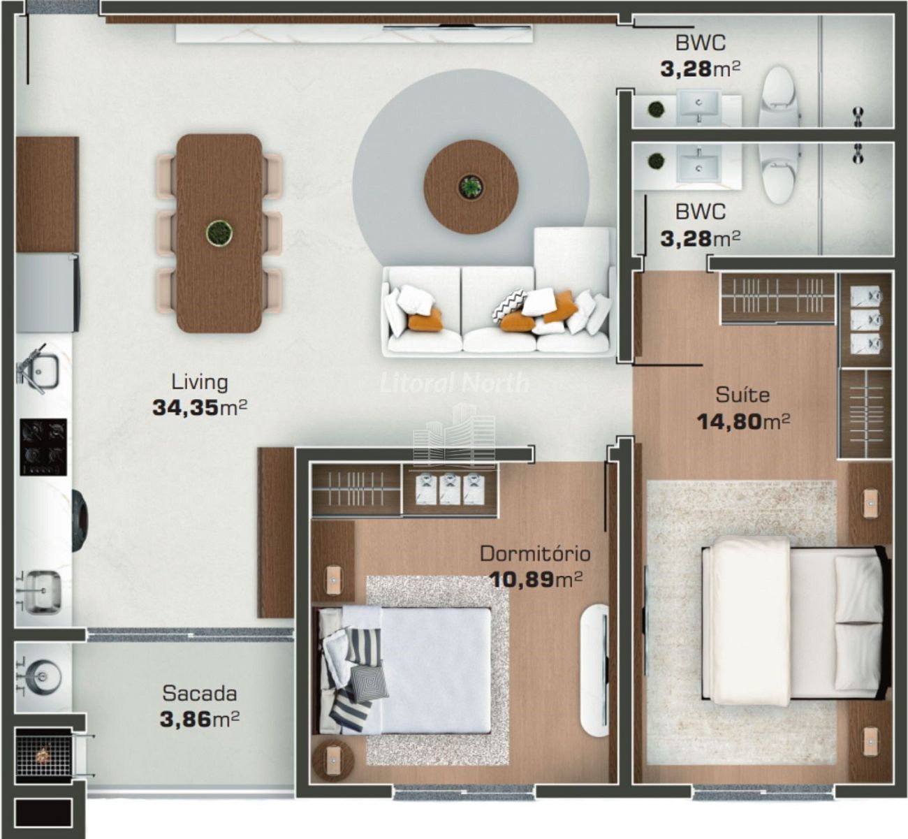 Apartamento à venda com 2 quartos, 2 suítes, 2 vagas e 120m² no Ariribá, Balneário Camboriú (SC) — foto 19 de 30