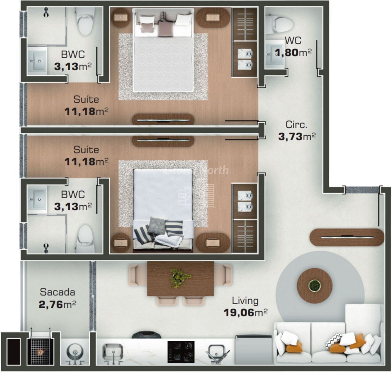 Apartamento à venda com 2 quartos, 2 suítes, 2 vagas e 120m² no Ariribá, Balneário Camboriú (SC) — foto 24 de 30