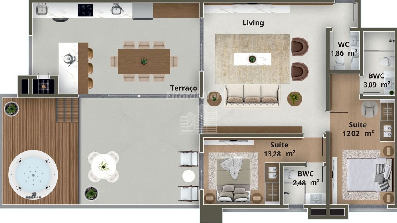 Apartamento à venda com 2 quartos, 2 suítes, 2 vagas e 120m² no Ariribá, Balneário Camboriú (SC) — foto 26 de 30