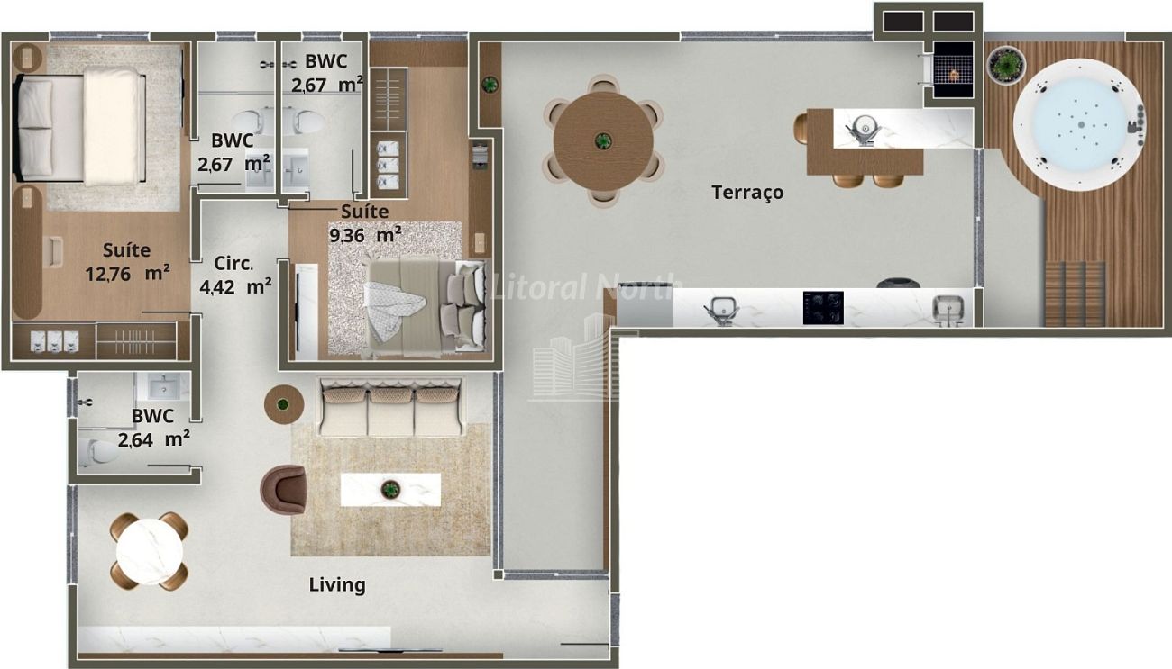 Apartamento à venda com 2 quartos, 2 suítes, 2 vagas e 120m² no Ariribá, Balneário Camboriú (SC) — foto 29 de 30