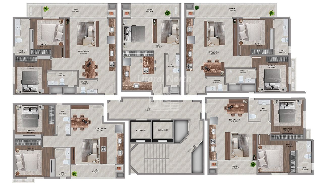 Apartamento de 2 quartos, no bairro Praia Brava, em Itajaí | Eu Corretor