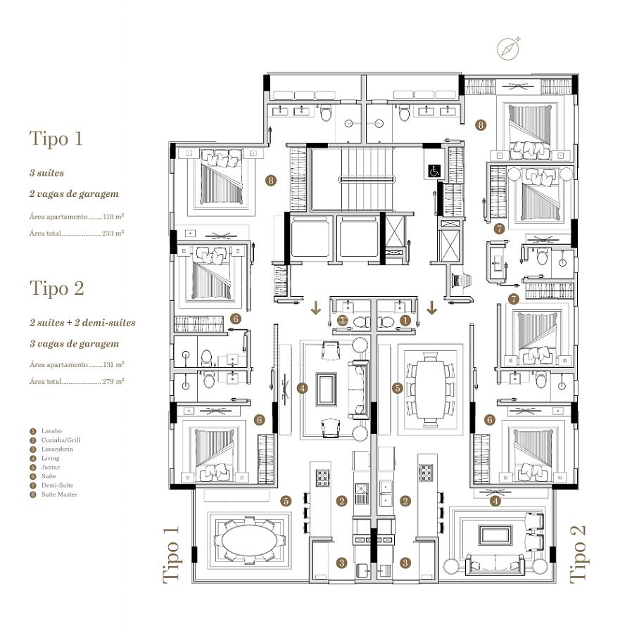 Apartamento à venda com 3 quartos, 3 suítes, 2 vagas e 118m² no Barra Norte, Balneário Camboriú (SC) — foto 15 de 25