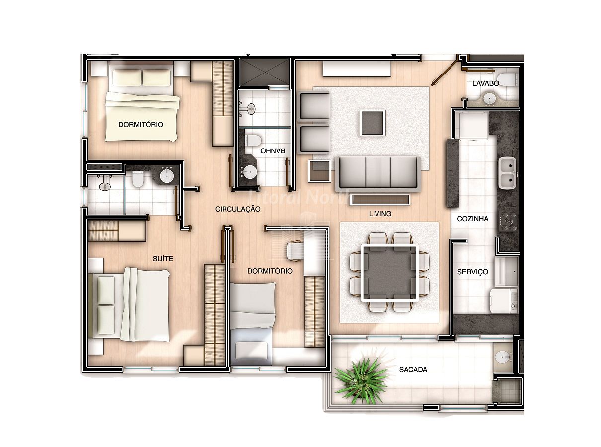Apartamento à venda com 3 quartos, 1 suíte, 2 vagas e 92m² no Vila Operária, Itajaí (SC) — foto 16 de 20