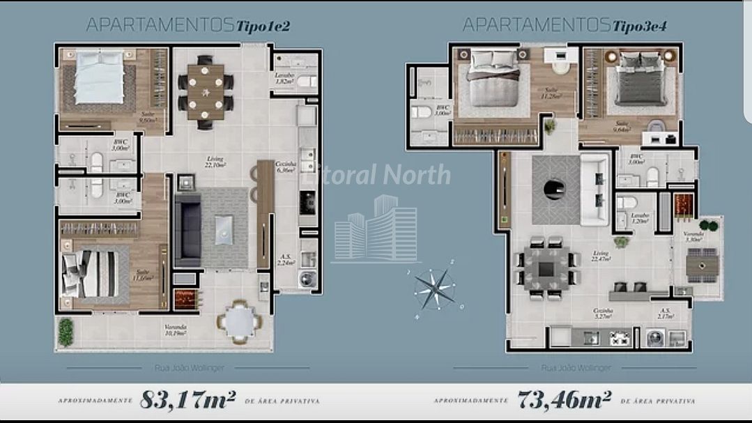 Apartamento à venda com 2 quartos, 2 suítes, 1 vaga e 73m² no Fazenda, Itajaí (SC) — foto 13 de 14