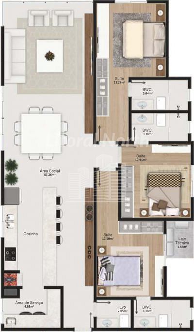 Apartamento à venda com 3 quartos, 3 suítes, 2 vagas e 126m² no Pioneiros, Balneário Camboriú (SC) — foto 7 de 13
