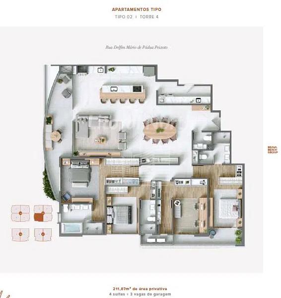 Apartamento de frente para o mar na Praia Brava. — foto 26