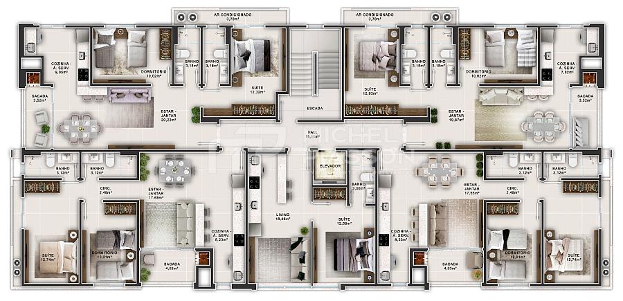 Apartamentos com 02 quartos na Praia de Bombas - Bombinhas (SC) — foto 14