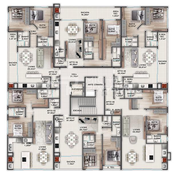 Apartamentos 02 suítes Praia de Bombas - Bombinhas (SC) — foto 12