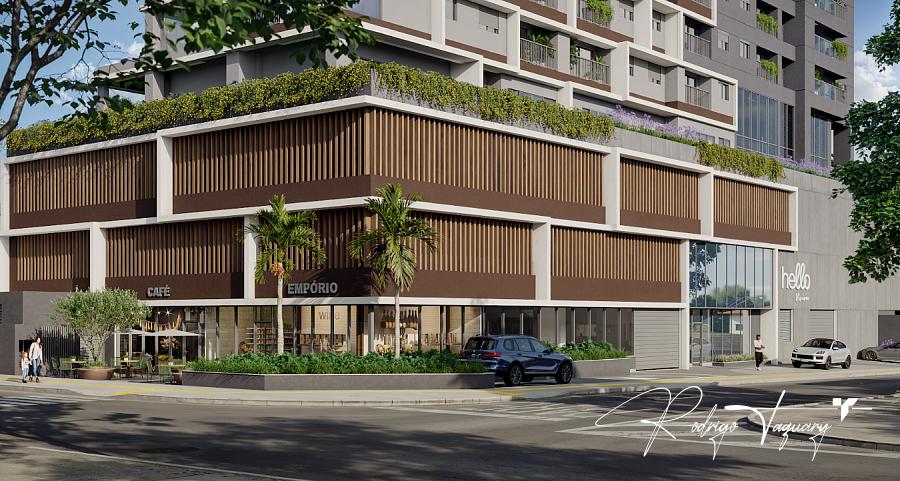 Hello Vision | Setor Aeroporto | 1 su�te | Varanda balc�o | 1 vaga 1