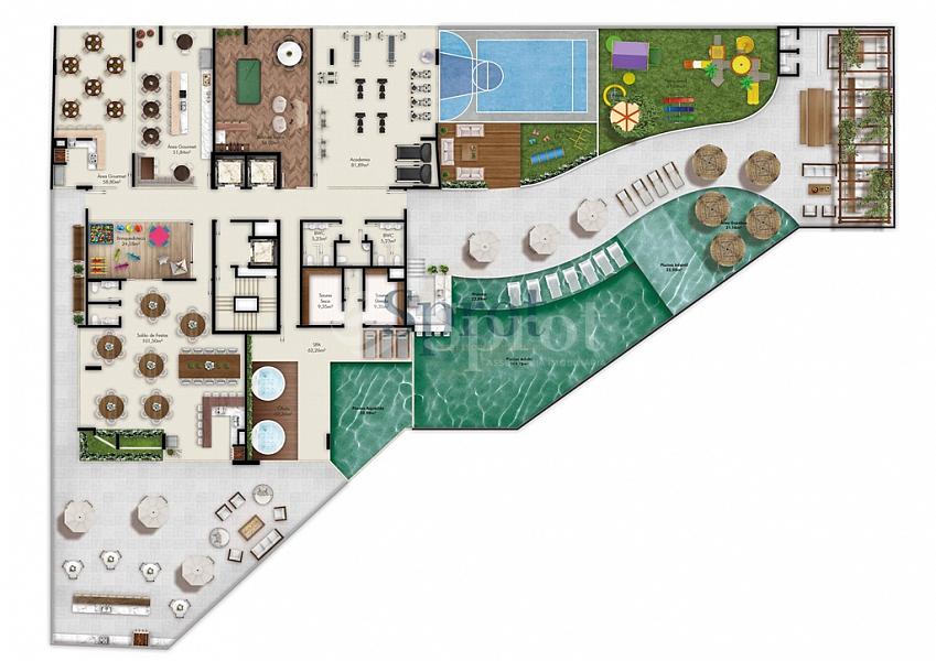 1400m² de Lazer -  3 ou 4 suítes — foto 16