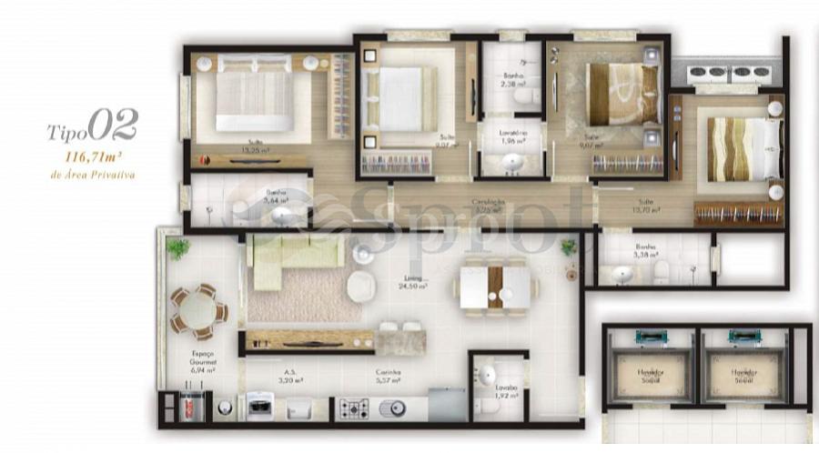 Belmare - 04 Suítes(2 Demi) — foto 19