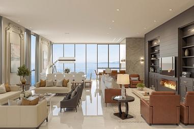 Penthouse no Centro de Itapema - SC, com vista para o mar à venda com 4 suítes, 410 m² privativos, área de lazer completa no edifício Dallo Sweden