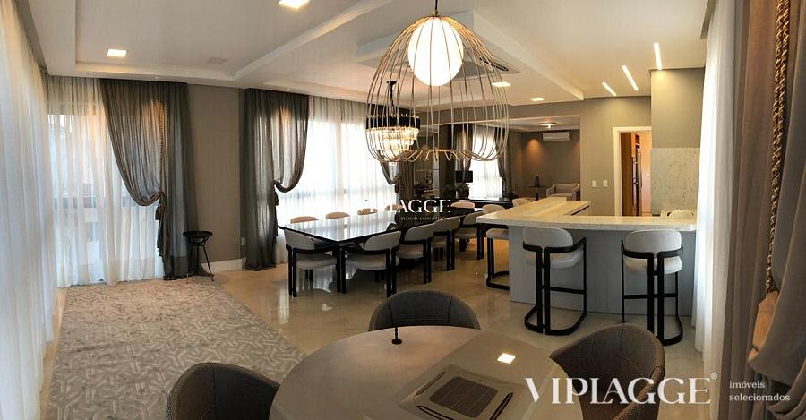 Apartamento frente mar no Centro de Itapema - SC, á venda com 4 suítes, 3 vagas, finamente mobiliado, área de lazer completa, vista para o mar no edif — foto 12