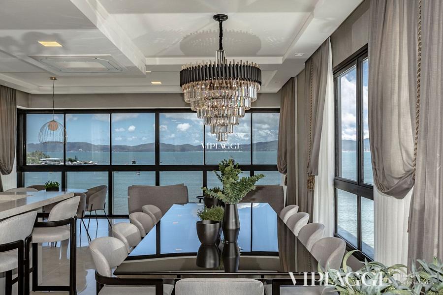 Apartamento frente mar no Centro de Itapema - SC, á venda com 4 suítes, 3 vagas, finamente mobiliado, área de lazer completa, vista para o mar no edif — foto 3