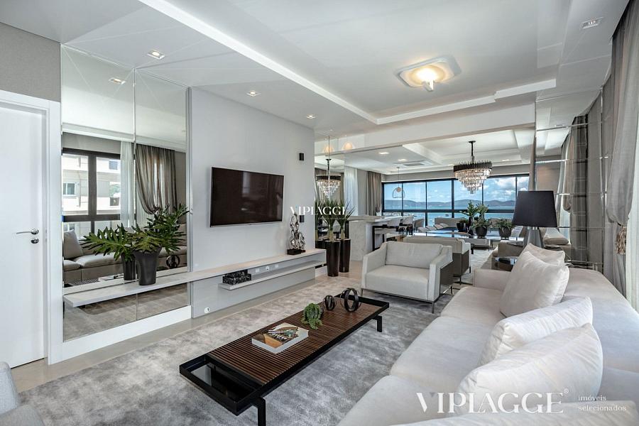 Apartamento frente mar no Centro de Itapema - SC, á venda com 4 suítes, 3 vagas, finamente mobiliado, área de lazer completa, vista para o mar no edif — foto 7