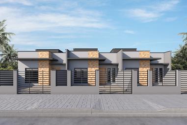 Lindas Casas Geminadas, excelente acabamento, pronta para morar