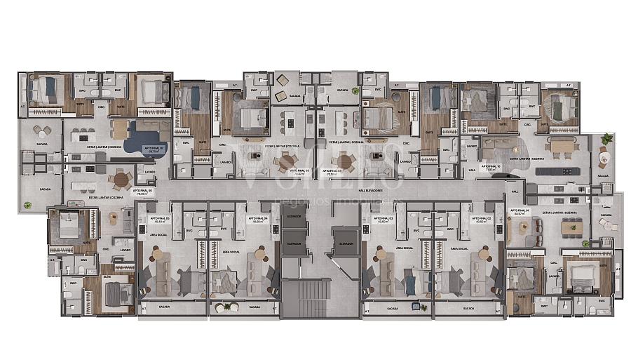 Moderno e Inovador, o NEO GRAVATA uma execelente oportunidade de viver o futuro. 1 e 2 Dorm. Com area de lazer completa, piscina e a melhor localizcao — foto 5