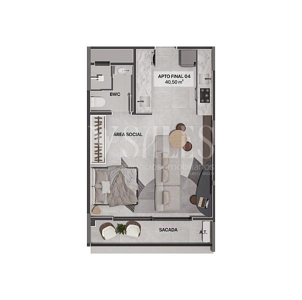 Moderno e Inovador, o NEO GRAVATA uma execelente oportunidade de viver o futuro. 1 e 2 Dorm. Com area de lazer completa, piscina e a melhor localizcao — foto 9